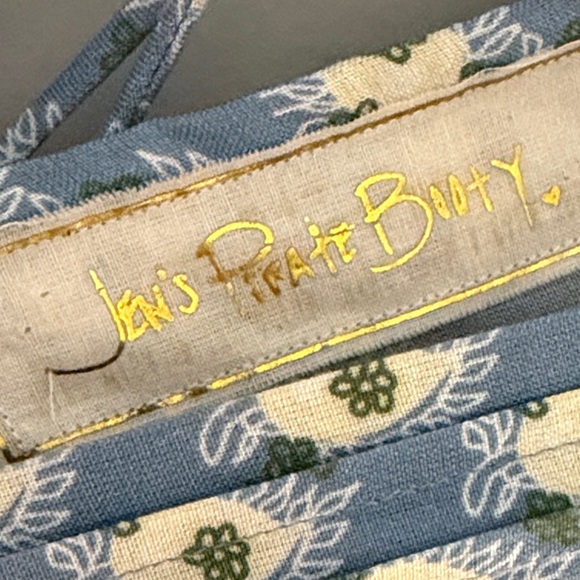 Jen’s Pirate Booty Women Medium Blue Floral Daydream Petit Mini Dress - Picture 12 of 16